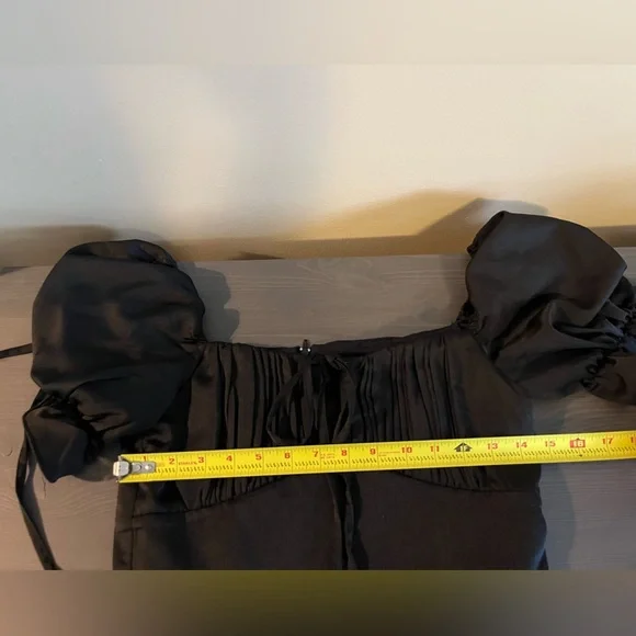 ASOS Outrageous Fortune Milkmaid Satin Jumpsuit - Picture 5 of 8